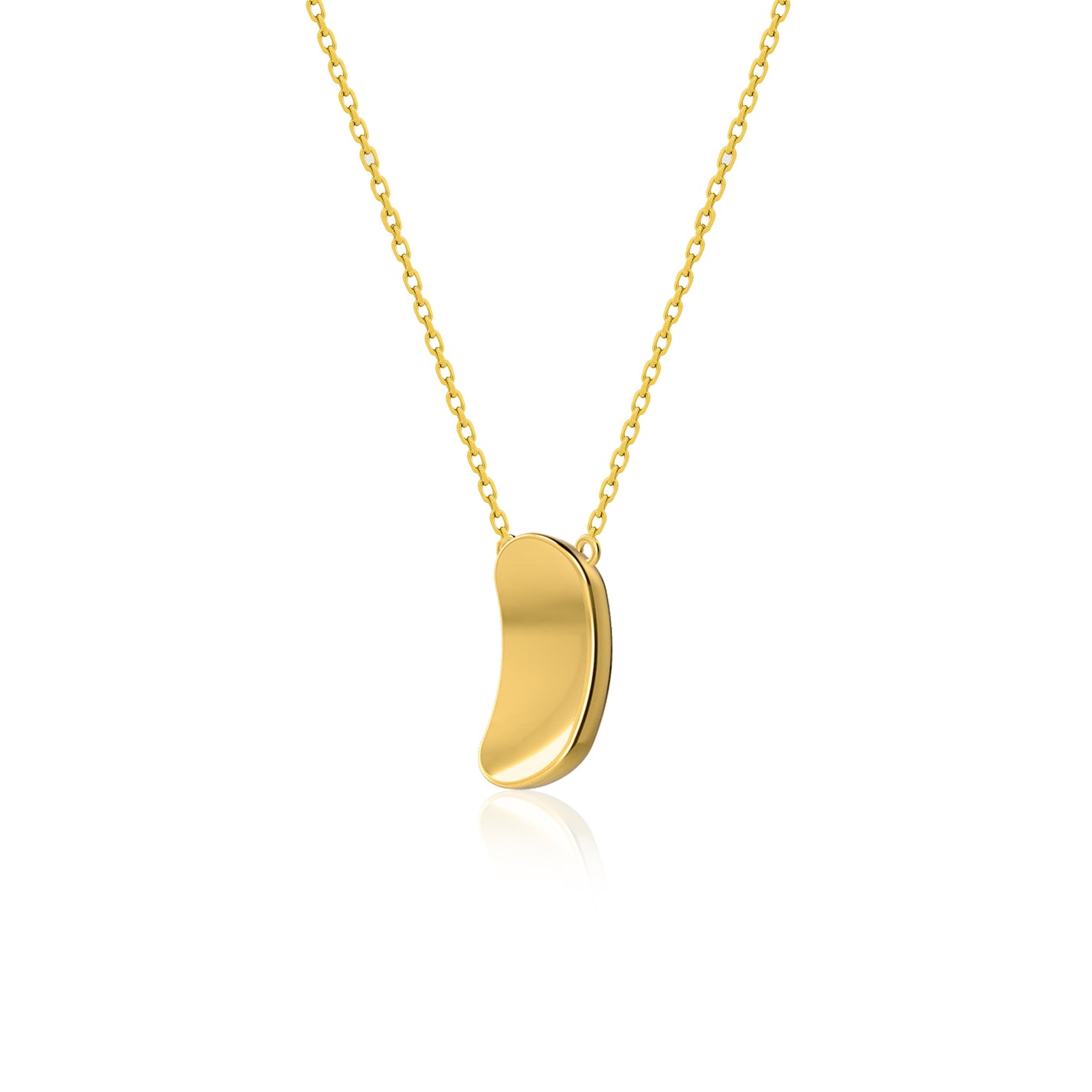 PÉTALES PENDANT NECKLACE CLASSIC MODEL - YELLOW GOLD