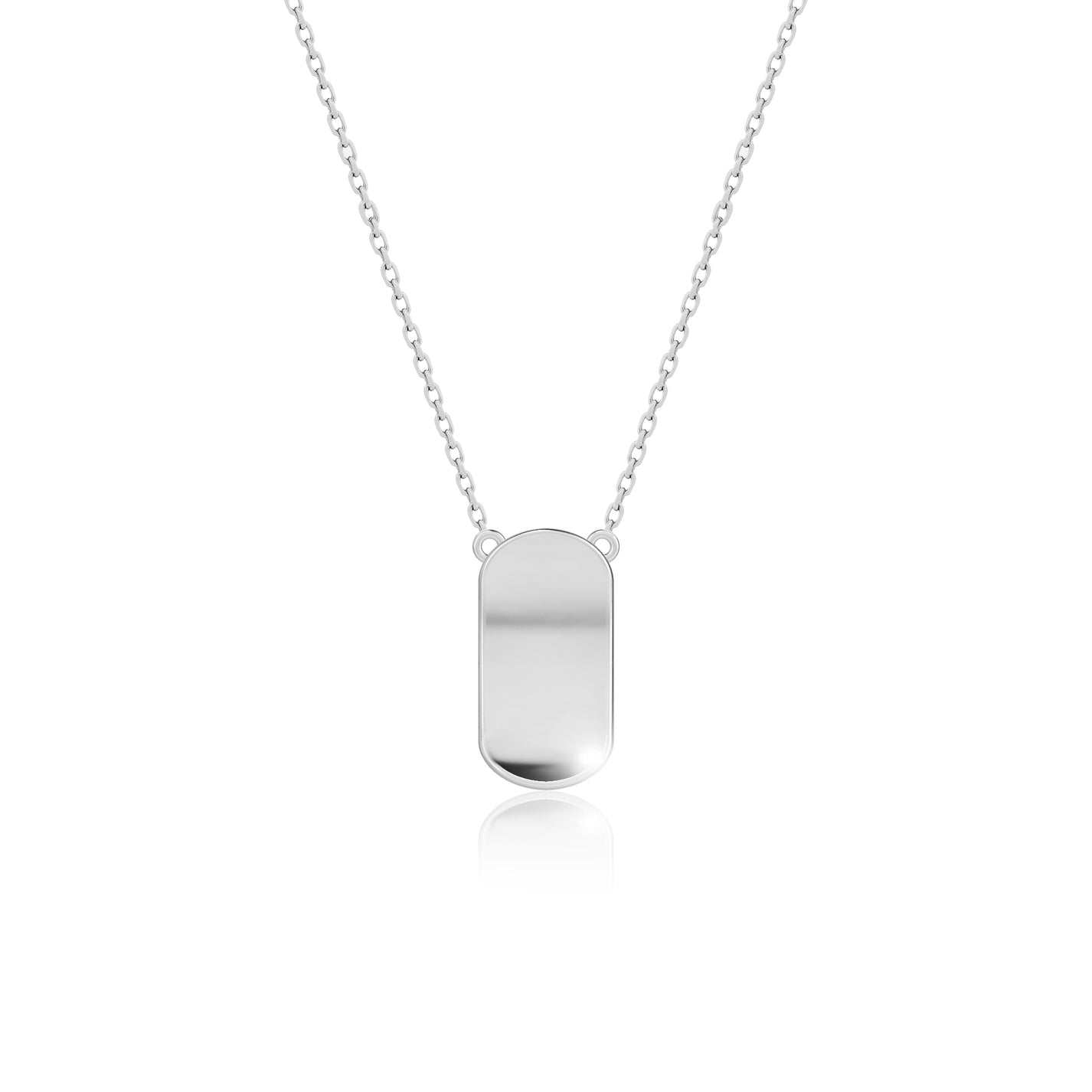 PÉTALES PENDANT NECKLACE CLASSIC MODEL - RHODIUM