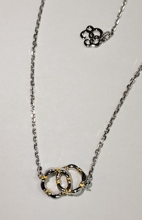 NOUÉS PENDANT NECKLACE SMALL MODEL - Rhodium