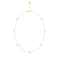 FLEUR D&#39;ESTELLE STATION HALSKETTE KLEINES MODELL - GELBGOLD