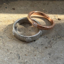 REFLET D&#39;EAU RING LARGE MODEL - ROSE GOLD