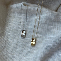 PÉTALES PENDANT NECKLACE CLASSIC MODEL - RHODIUM