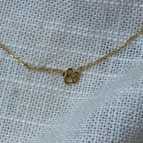 FLEUR D&#39;ESTELLE STATION HALSKETTE KLEINES MODELL - GELBGOLD