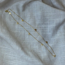 FLEUR D&#39;ESTELLE STATION HALSKETTE KLEINES MODELL - GELBGOLD