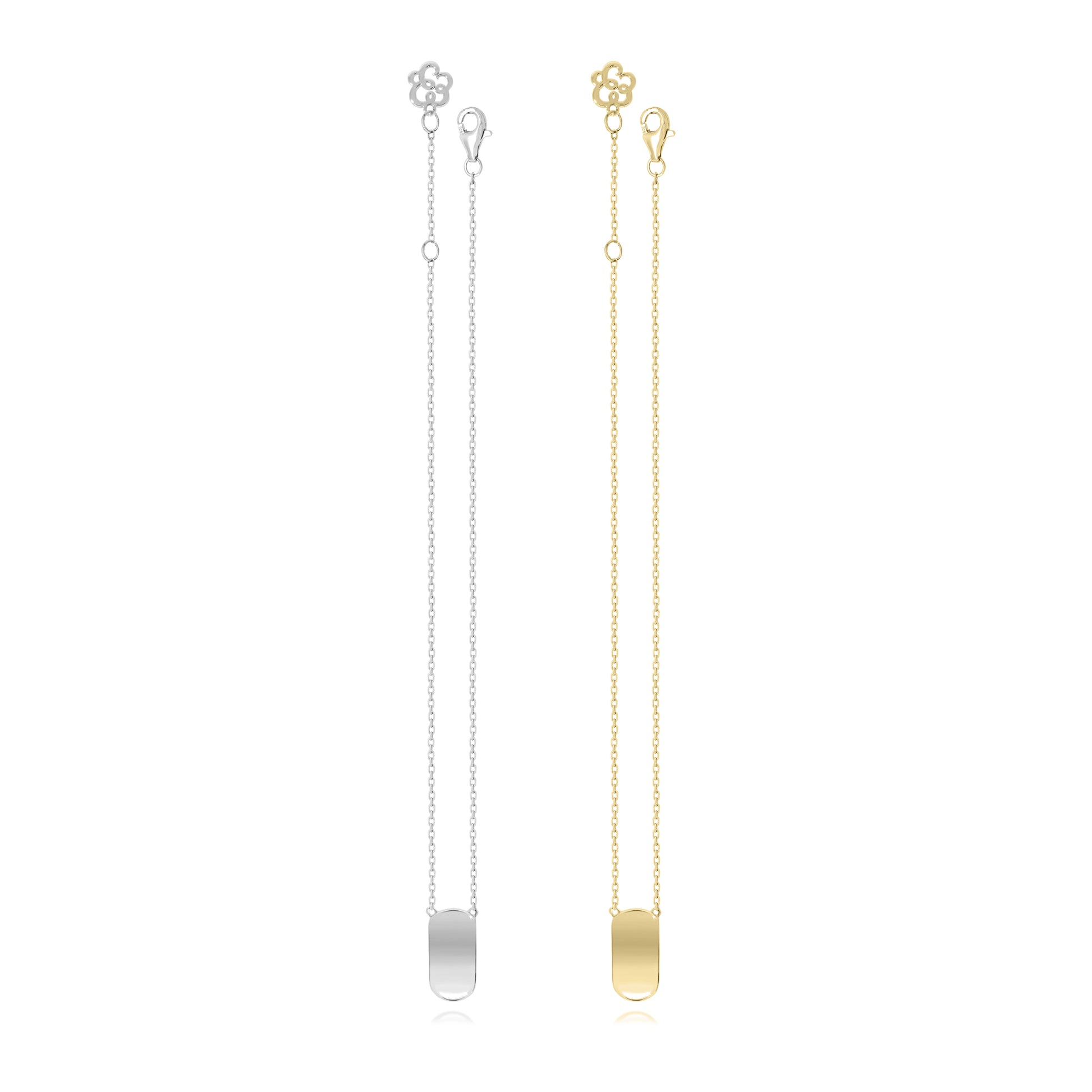 PÉTALES PENDANT NECKLACE CLASSIC MODEL - RHODIUM