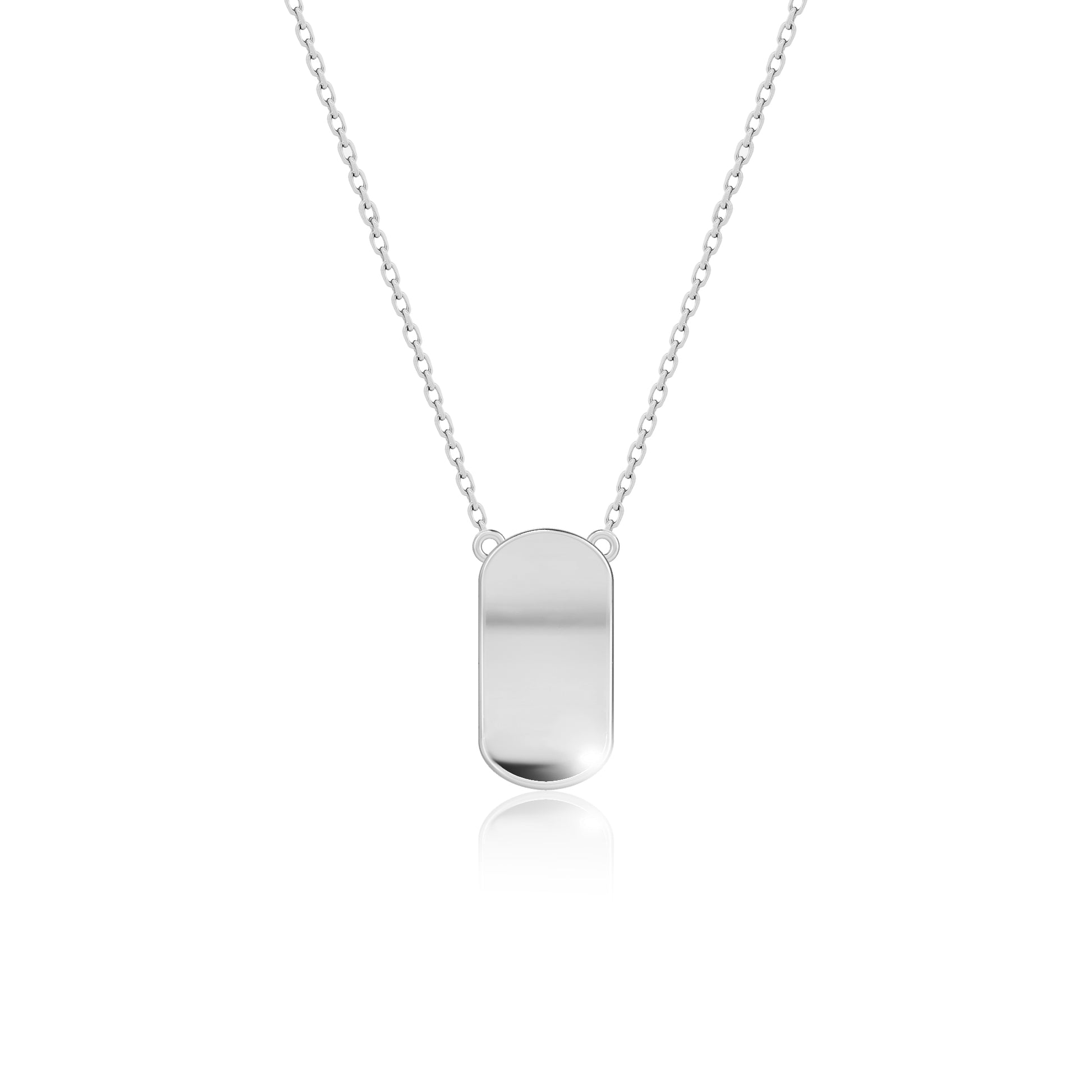 PÉTALES PENDANT NECKLACE CLASSIC MODEL - RHODIUM