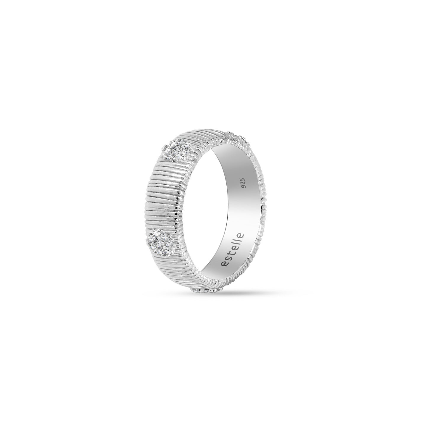REFLET D&#39;EAU RING LARGE MODEL - RHODIUM