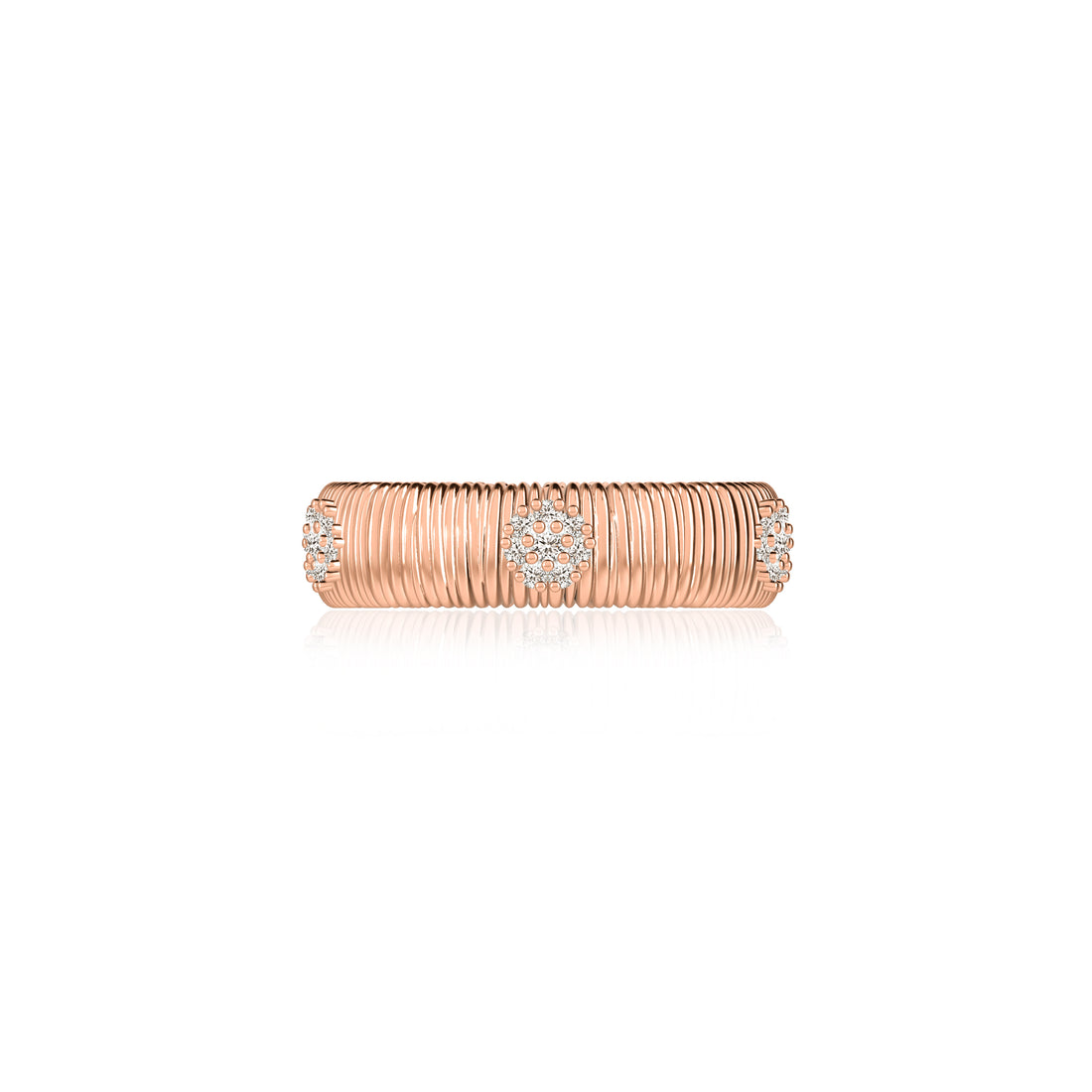 REFLET D'EAU RING LARGE MODEL - ROSE GOLD