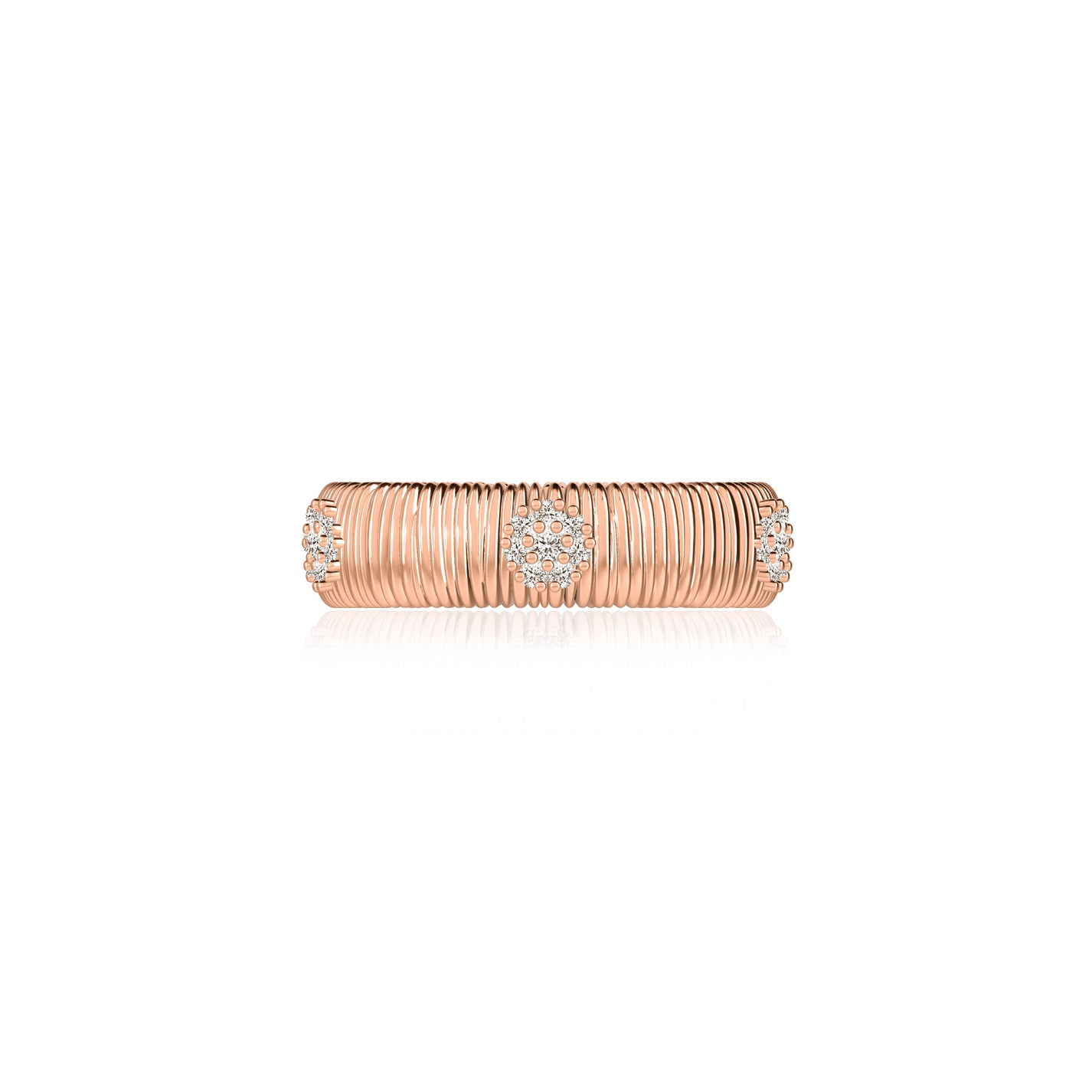 REFLET D'EAU RING LARGE MODEL - ROSE GOLD