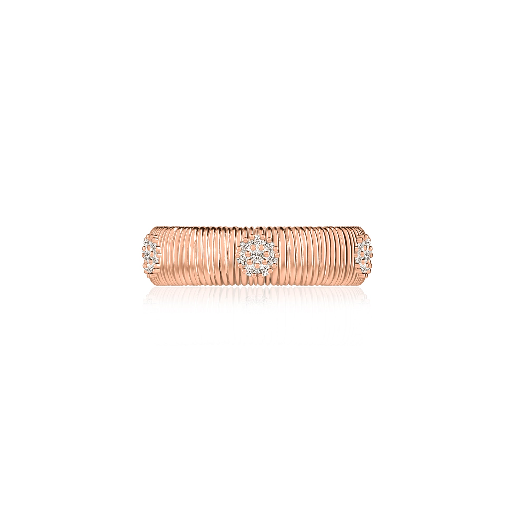 REFLET D'EAU RING LARGE MODEL - ROSE GOLD